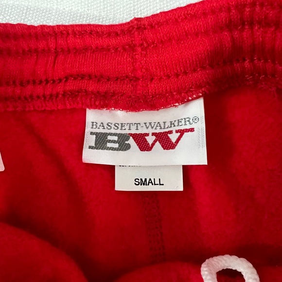 Vintage Bassett Walker red sweatpants NOS size S - Picture 5 of 7